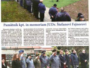 Pamätník Československému legionárovi kpt. Štefanovi Fajnorovi - 11