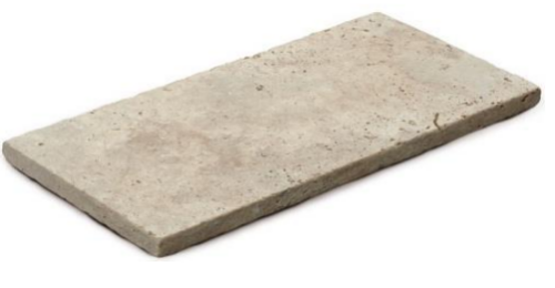 Travertinová dlažba Classico pískovaný, špachtlovaný povrch – 60×60 cm