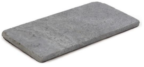 Travertinová dlažba Silver řezaný, špachtlovaný povrch – 60×60 cm